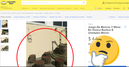 troncos a la venta como sillas